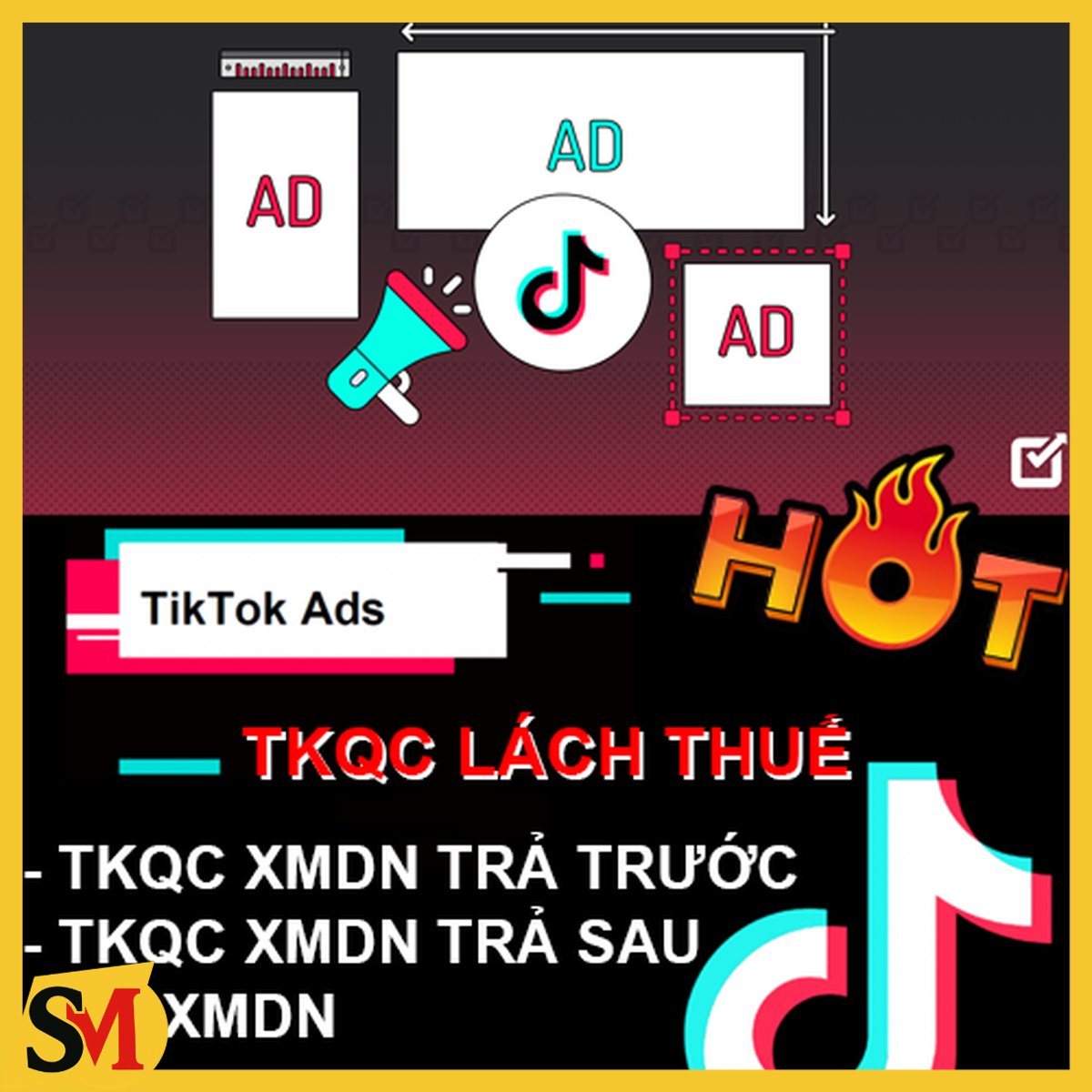 TIKTOK ADS: Chuyên các loại TKQC Trả trước - sau lách thuế & BC XMDN Khoẻ New - Ngâm