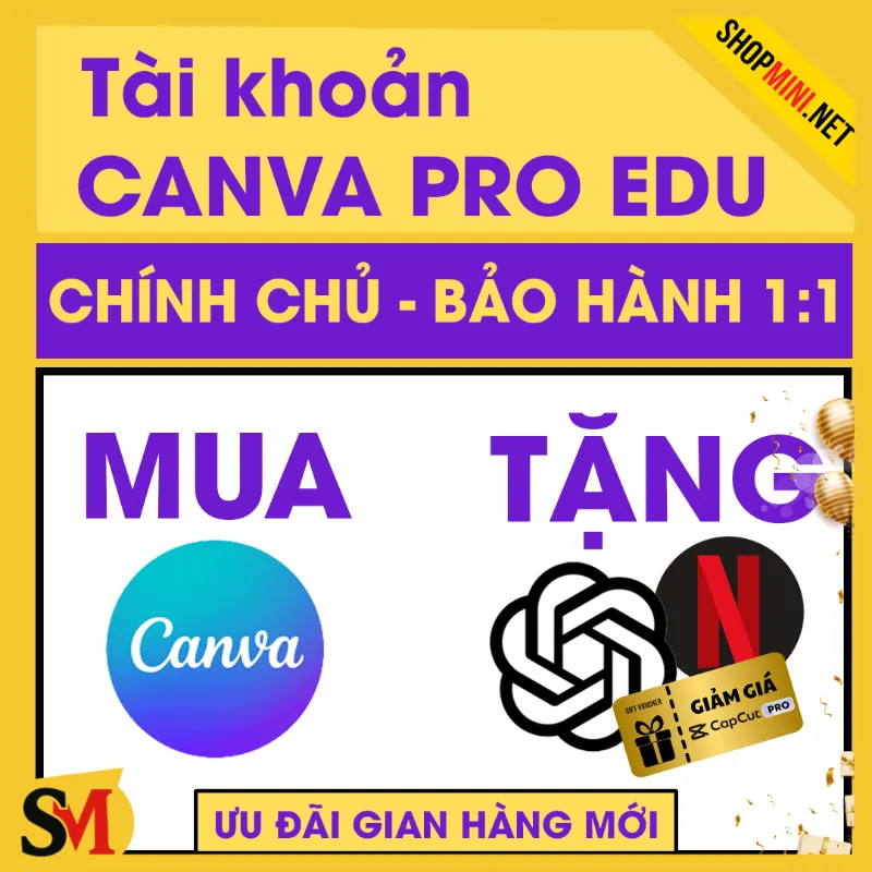 Canva Pro Edu Nâng chính chủ - Bảo hành 1:1 - Giá rẻ