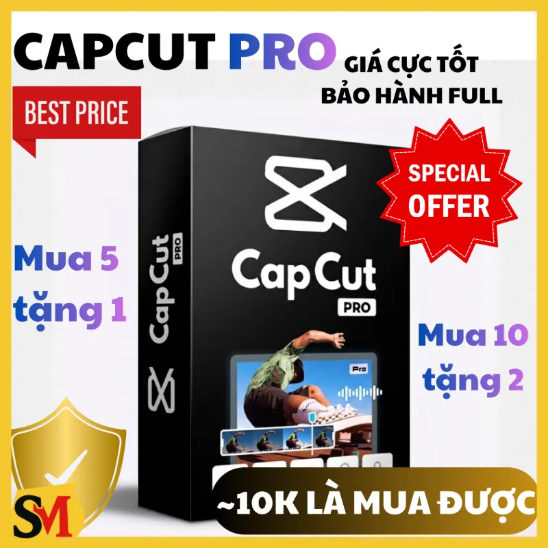 Cấp tài khoản Capcut Pro chỉ dưới 10k - Có khuyến mại - Bảo hành rõ ràng - Minh bạch