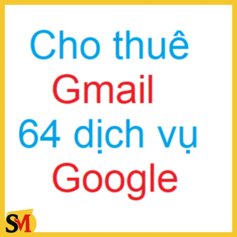 Cho thuê các loại tài khoản Gmail domain, Gmail edu dùng 64 dịch vụ Google