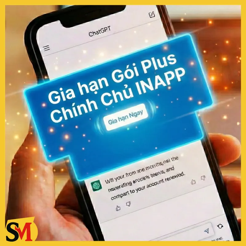 Mua INAPP GIA HẠN GPT PLUS 1 THÁNG CHÍNH CHỦ, ACC CŨ HOẶC ACC ĐÃ DÙNG QUA CODE giá rẻ - ShopMini