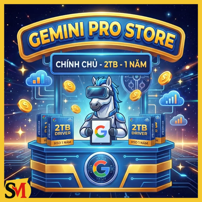 NÂNG CẤP GEMINI PRO + 2TB DRIVER CHÍNH CHỦ GIÁ RẺ 1 NĂM