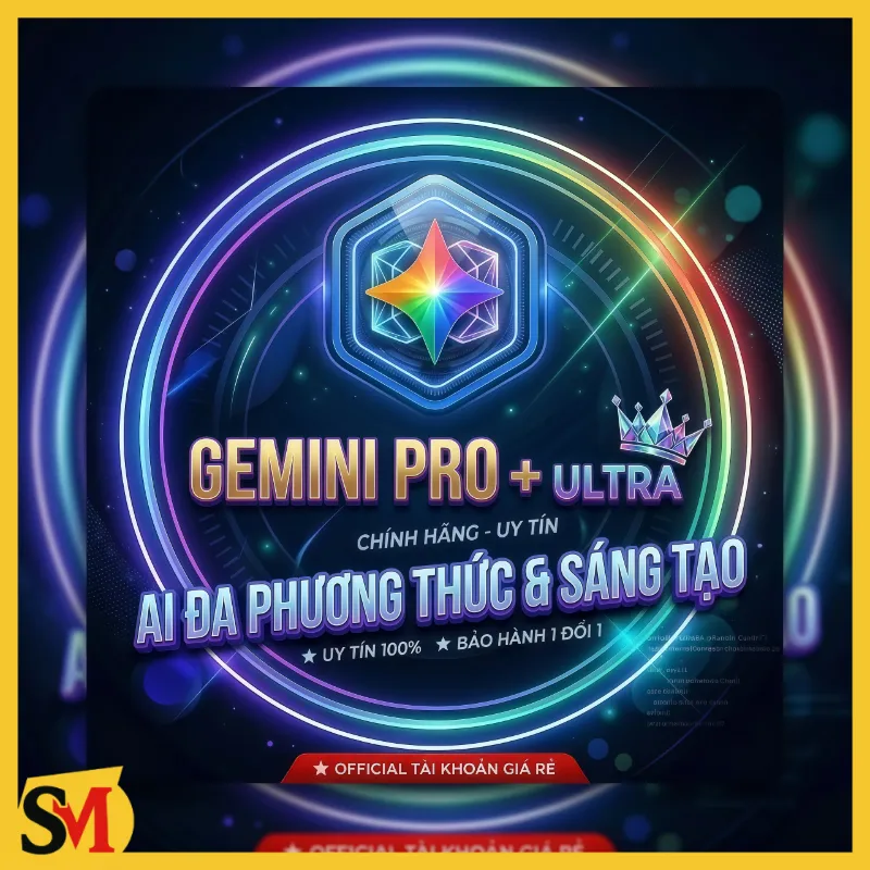 Tài Khoản Gemini Pro + Google One 2TB + Nâng Cấp Chính Chủ Dùng Riêng Giá Rẻ