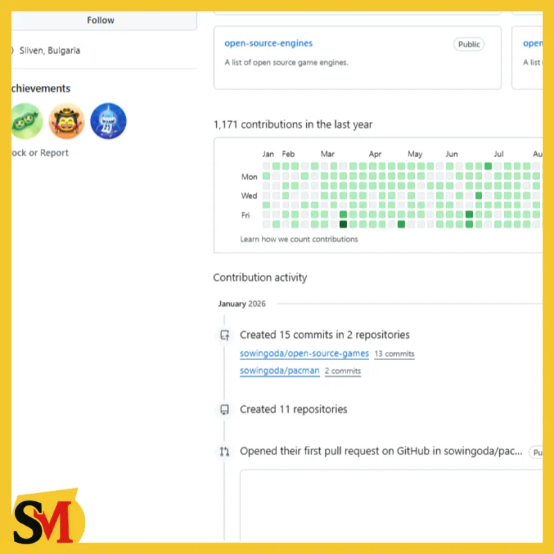 TÀI KHOẢN GITHUB CỔ  2009-2020 CÓ NHIỀU HOẠT ĐỘNG + 2,3 BADGE