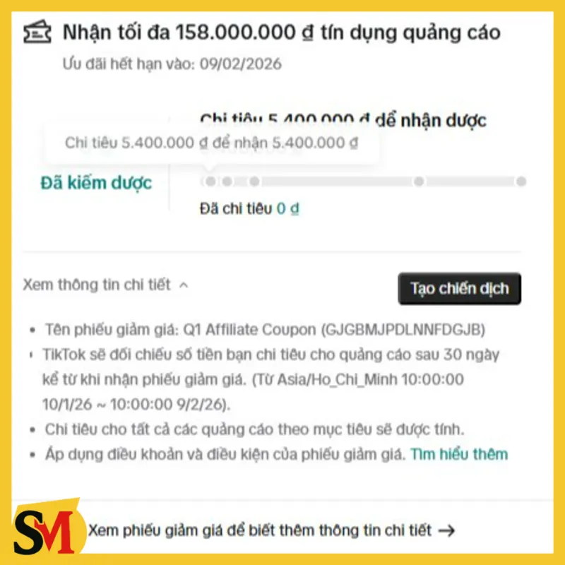 Tài Khoản Quảng Cáo Tiktok Hoàn Tín