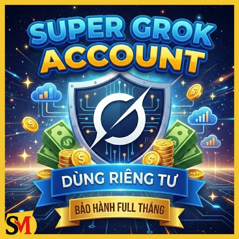 Mua TÀI KHOẢN SUPER GROK RIÊNG TƯ GIÁ RẺ giá rẻ - ShopMini
