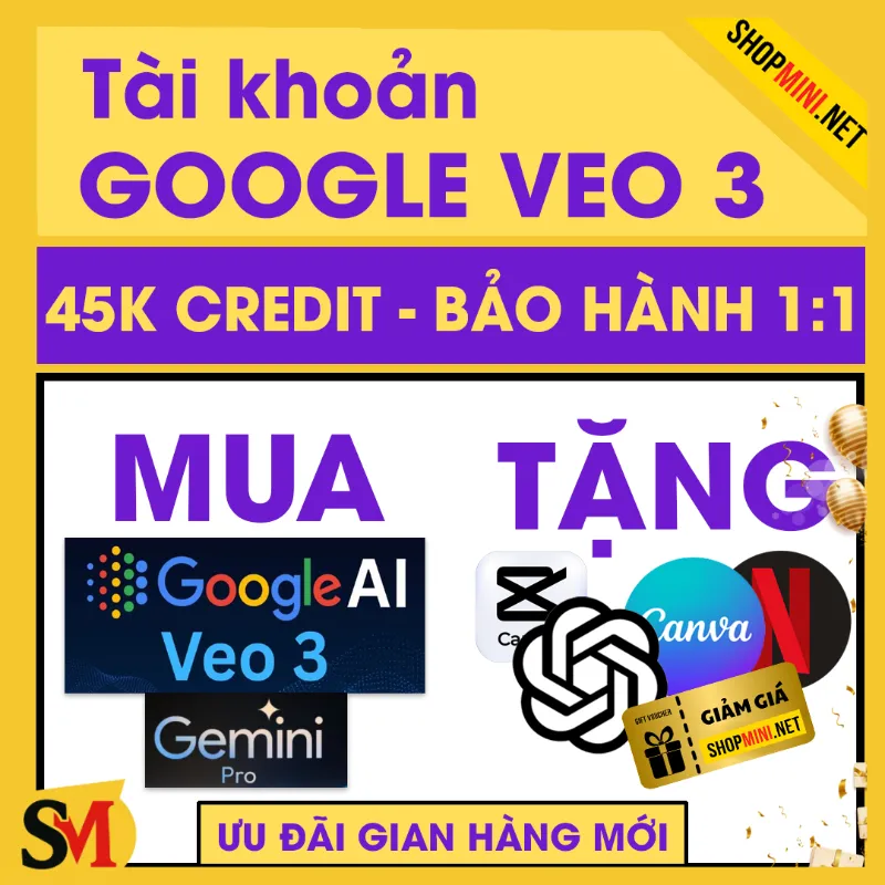 Tài khoản VEO 3 - Gemini - Giá rẻ